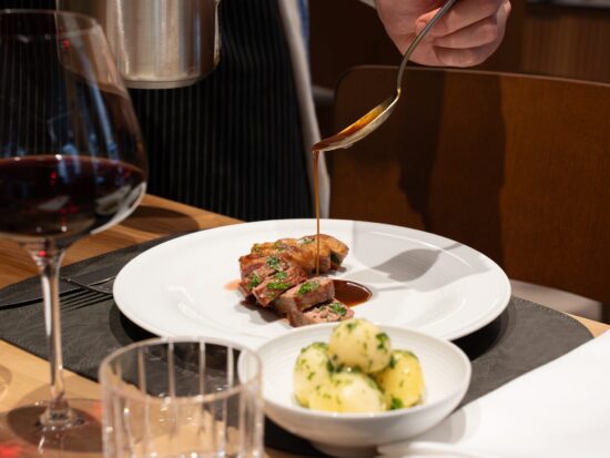 Piatto di cucina piemontese al ristorante Locanda Cavour
